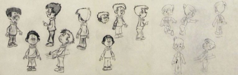 Первые эскизы к мультфильму "Трое из Простоквашино"