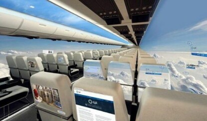 Создан самолет без окон! Пассажиры будут находиться как будто среди облаков