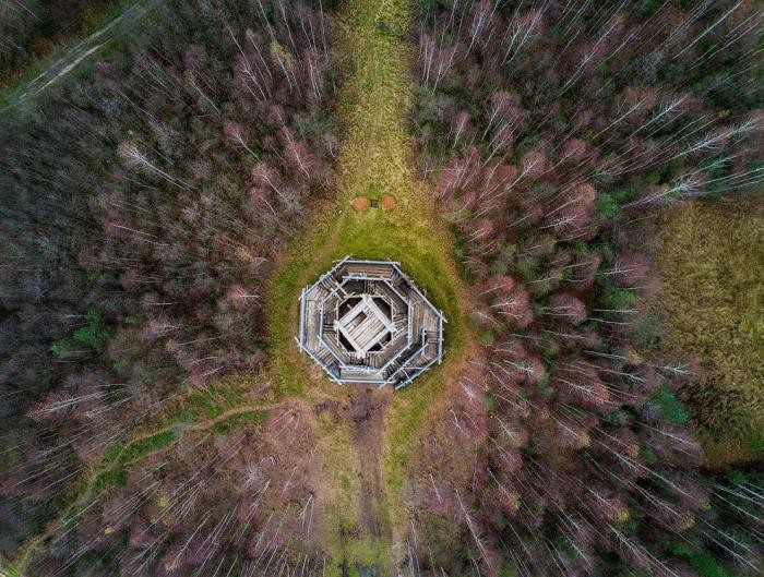 Арт-парк «Никола-Ленивец» с высоты птичьего полета (15 фото)