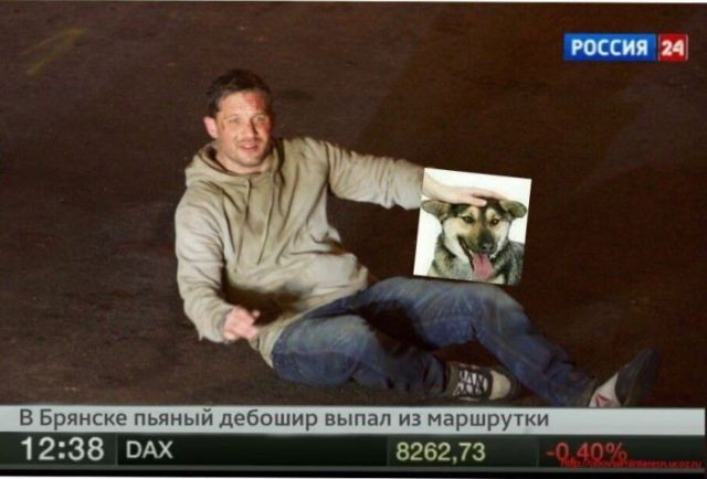 Кадр с актером Томом Харди стал мемом Рунета (22 фото)
