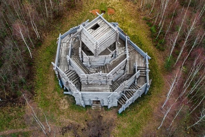 Арт-парк «Никола-Ленивец» с высоты птичьего полета (15 фото)