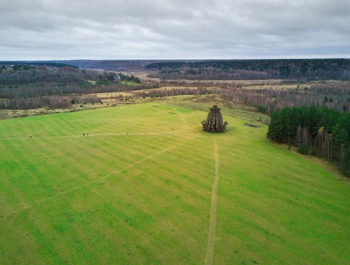 Арт-парк «Никола-Ленивец» с высоты птичьего полета (15 фото)