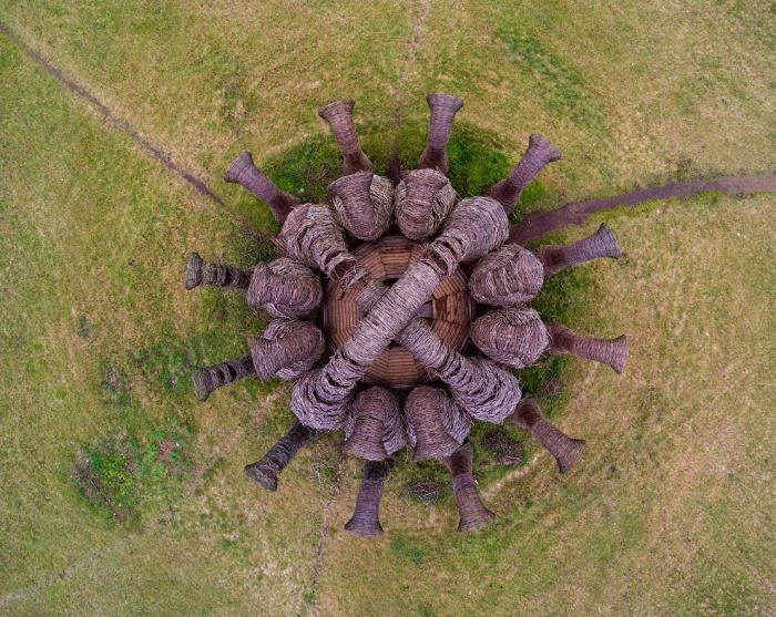 Арт-парк «Никола-Ленивец» с высоты птичьего полета (15 фото)