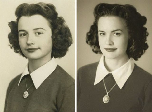 Пользователи сети повторяют старые фото своих родственников (20 фото)