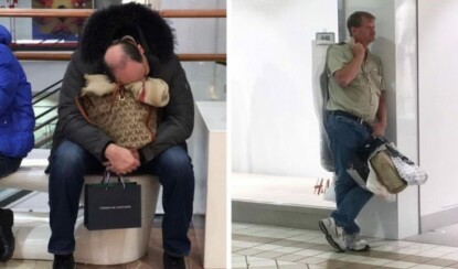 Мужчины и шопинг (32 фото)