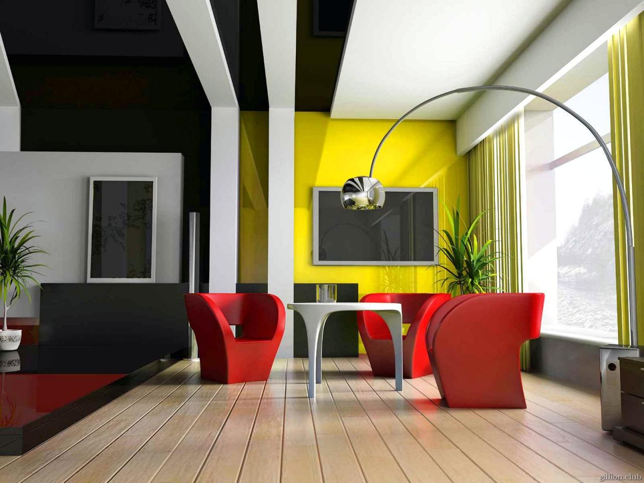 Дизайн интерьера в стиле техно