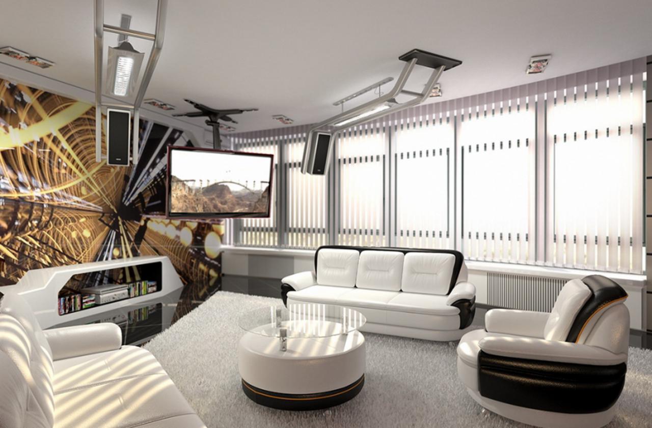 Дизайн интерьера в стиле техно