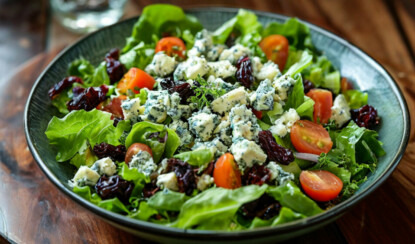 Микс-салат с голубым сыром – простой и полезный рецепт