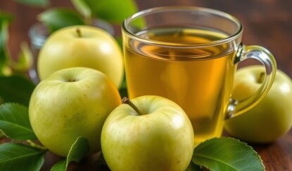 Секрет здоровья и долголетия: зелёный чай и яблоки