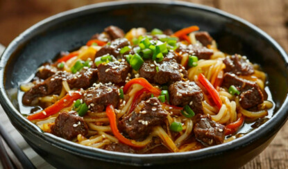 Низкоуглеводная говядина с ширатаки: рецепт для кето и ПП