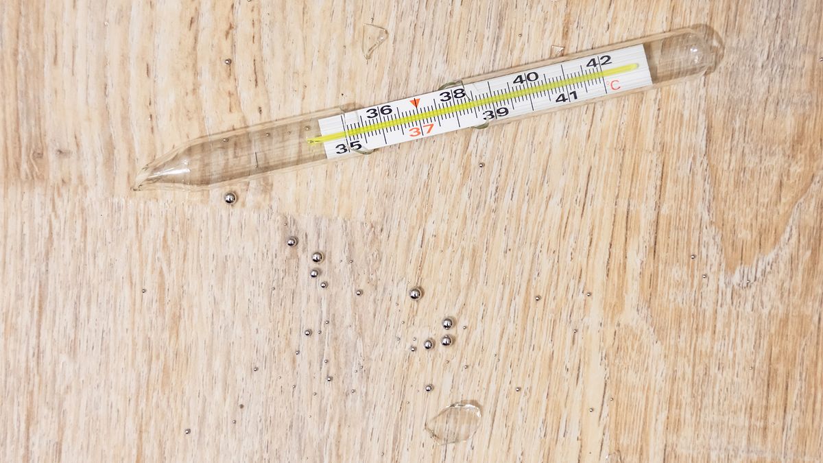 Что делать если разбился ртутный градусник