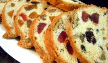 Кекс с орехами и цукатами