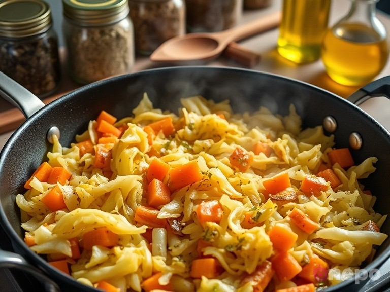 Как правильно тушить капусту на сковороде